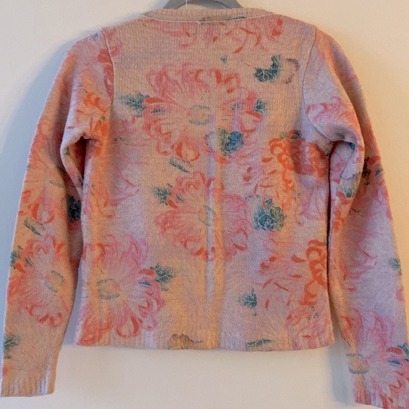 Anthropologie Postmark Devon Floral Printed Cardigan - Picture 14 of 14